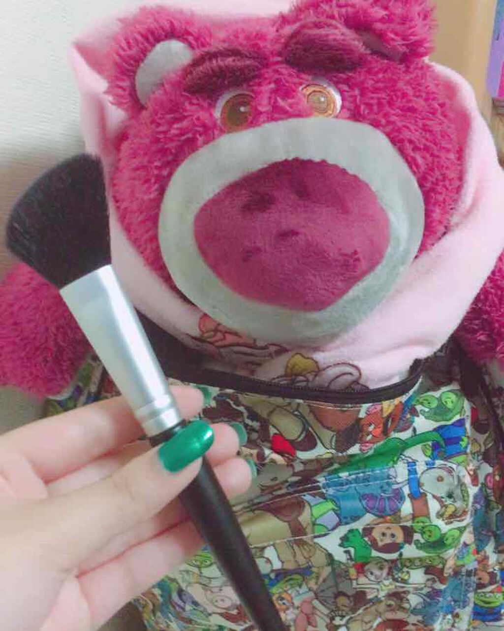 春姫 チークブラシ/DAISO/メイクブラシを使ったクチコミ(1枚目)