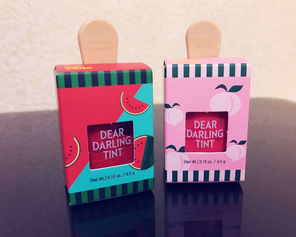 ディアダーリン ウォータージェルティント (アイスティント)/ETUDE/口紅を使ったクチコミ(1枚目)