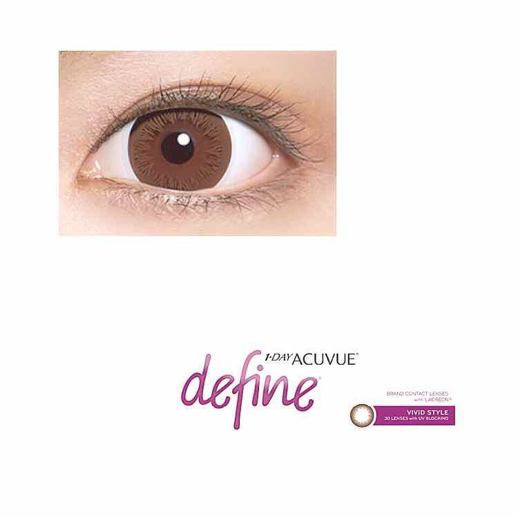 ワンデーアキュビュー®ディファイン®モイスト®/アキュビュー® ディファイン®/ワンデー(1DAY)カラコンを使ったクチコミ(1枚目)