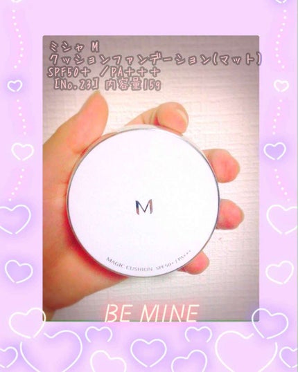M クッションファンデーション(マット)/MISSHA/クッションファンデーションを使ったクチコミ(1枚目)