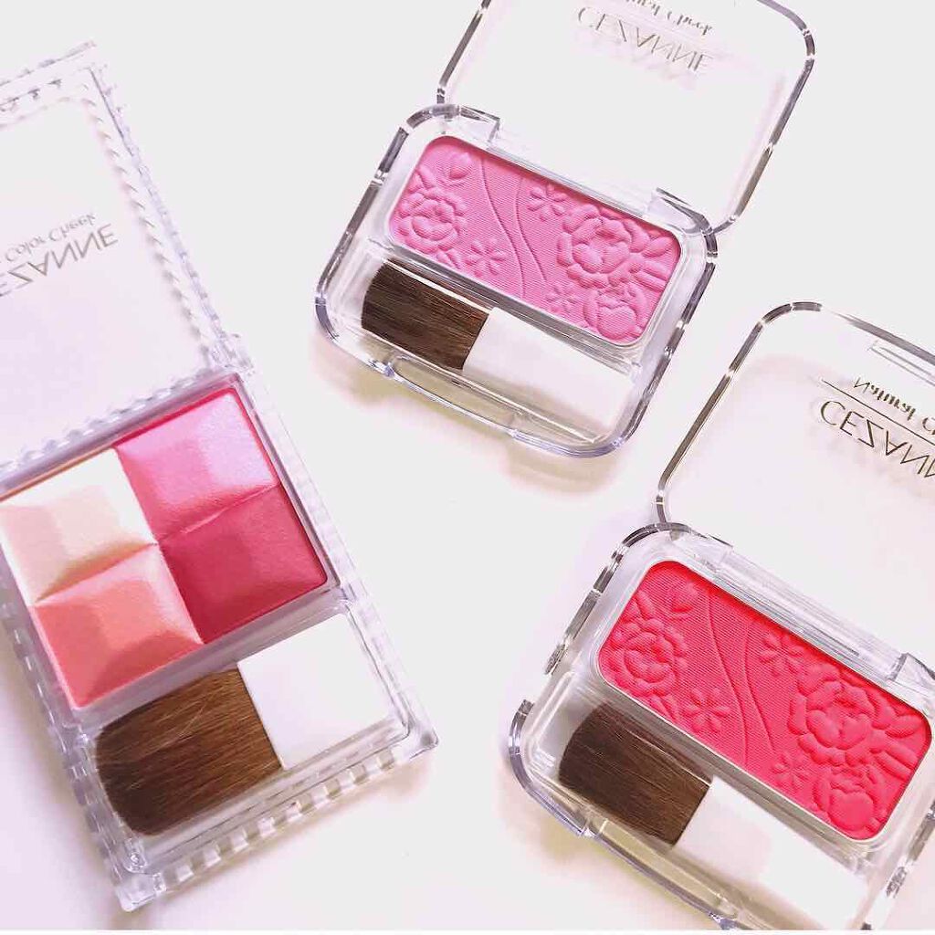 ミックスカラーチーク/CEZANNE/パウダーチークを使ったクチコミ（1枚目）