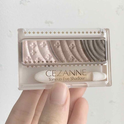 トーンアップアイシャドウ/CEZANNE/アイシャドウパレットを使ったクチコミ(1枚目)