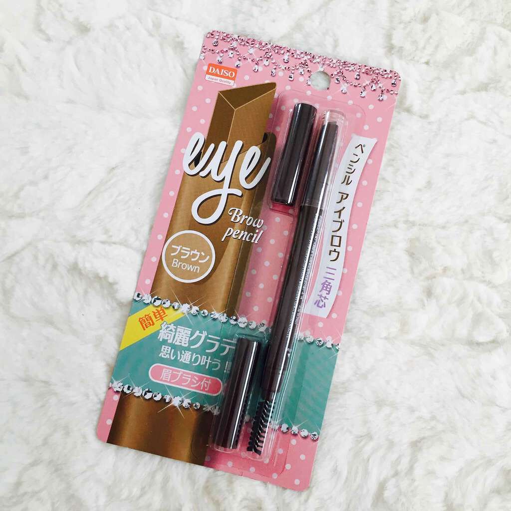 ペンシルアイブロウ 三角芯/DAISO/アイブロウペンシルを使ったクチコミ(1枚目)