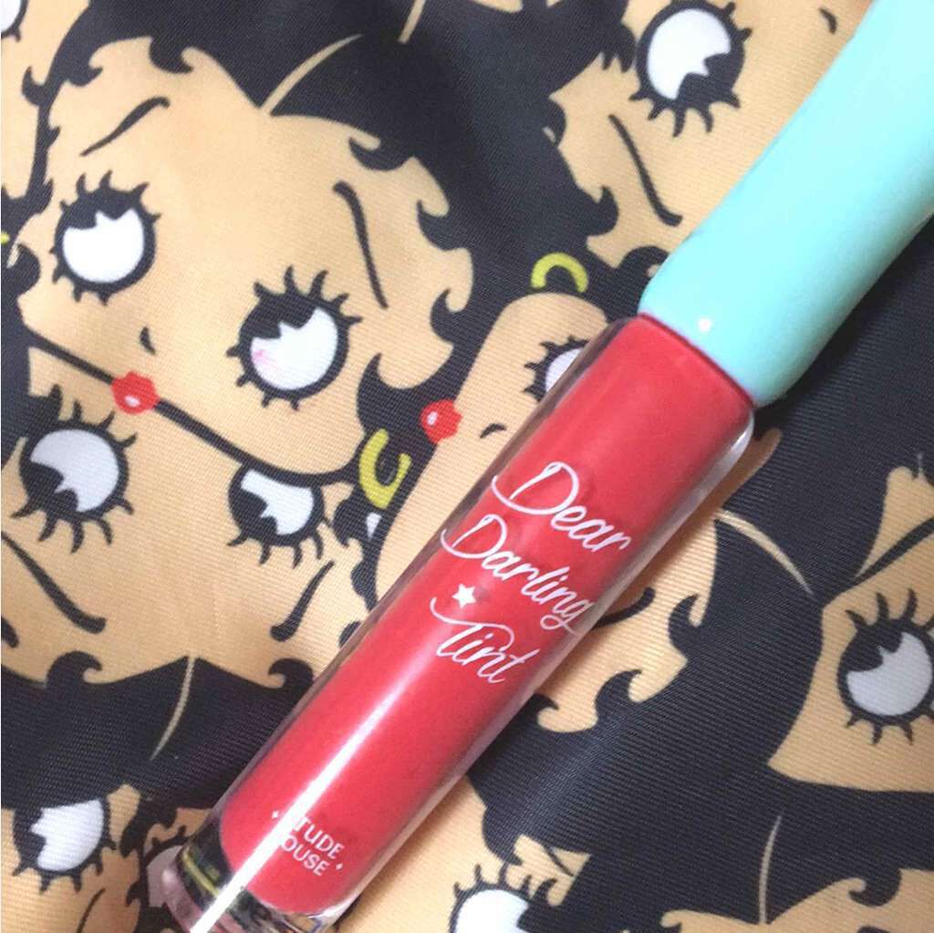 ディアダーリン ウォータージェルティント （アイスティント）/ETUDE/口紅を使ったクチコミ（1枚目）