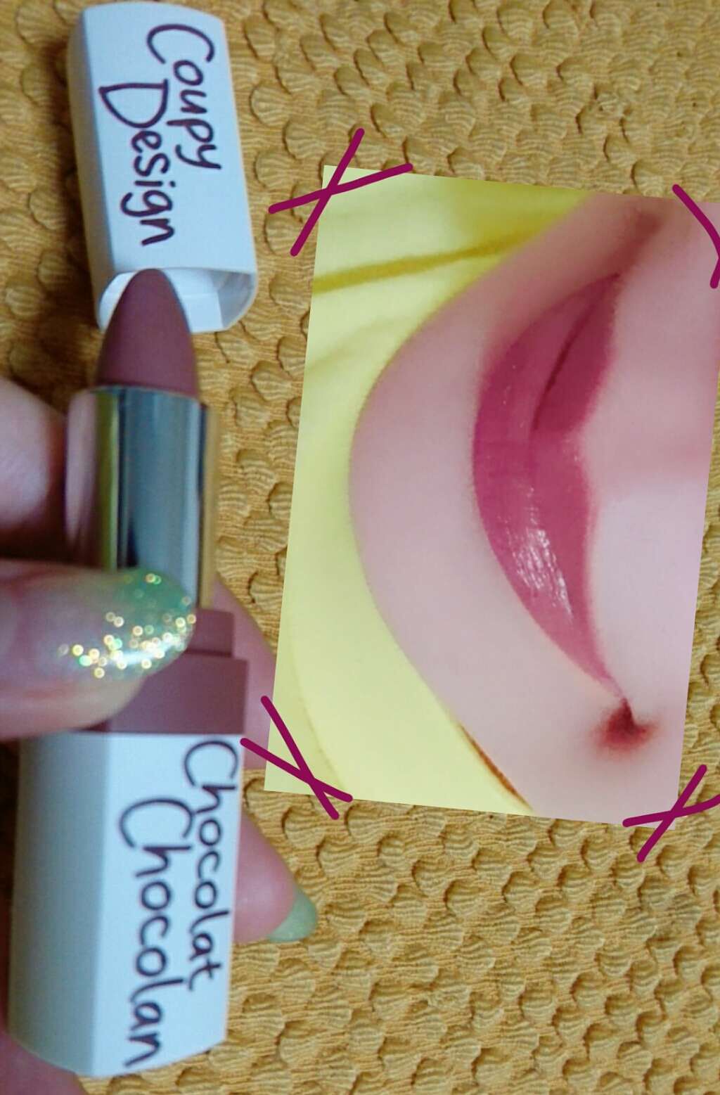 クーピー柄マット口紅/デコラガール/口紅を使ったクチコミ(1枚目)