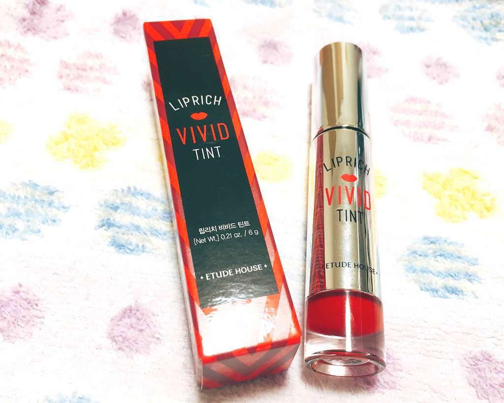 リップリッチ ビビッドティント/ETUDE/口紅を使ったクチコミ(1枚目)