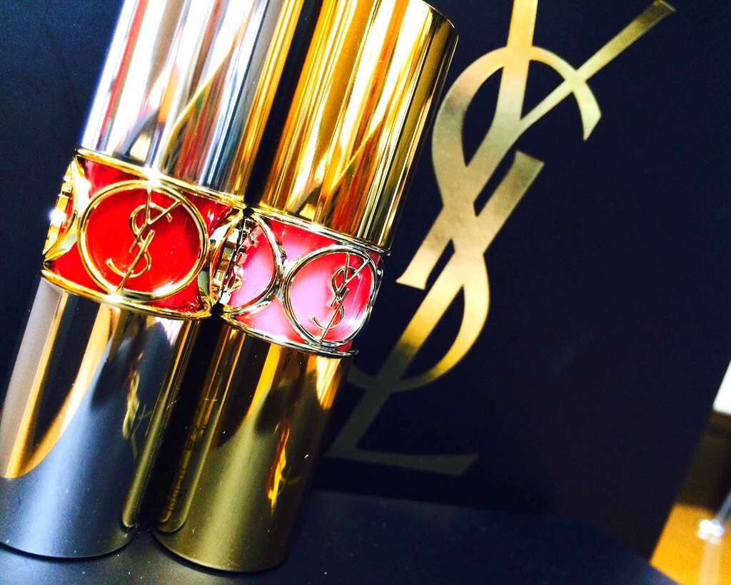 ルージュ ヴォリュプテ シャイン/YVES SAINT LAURENT BEAUTE/口紅を使ったクチコミ(1枚目)