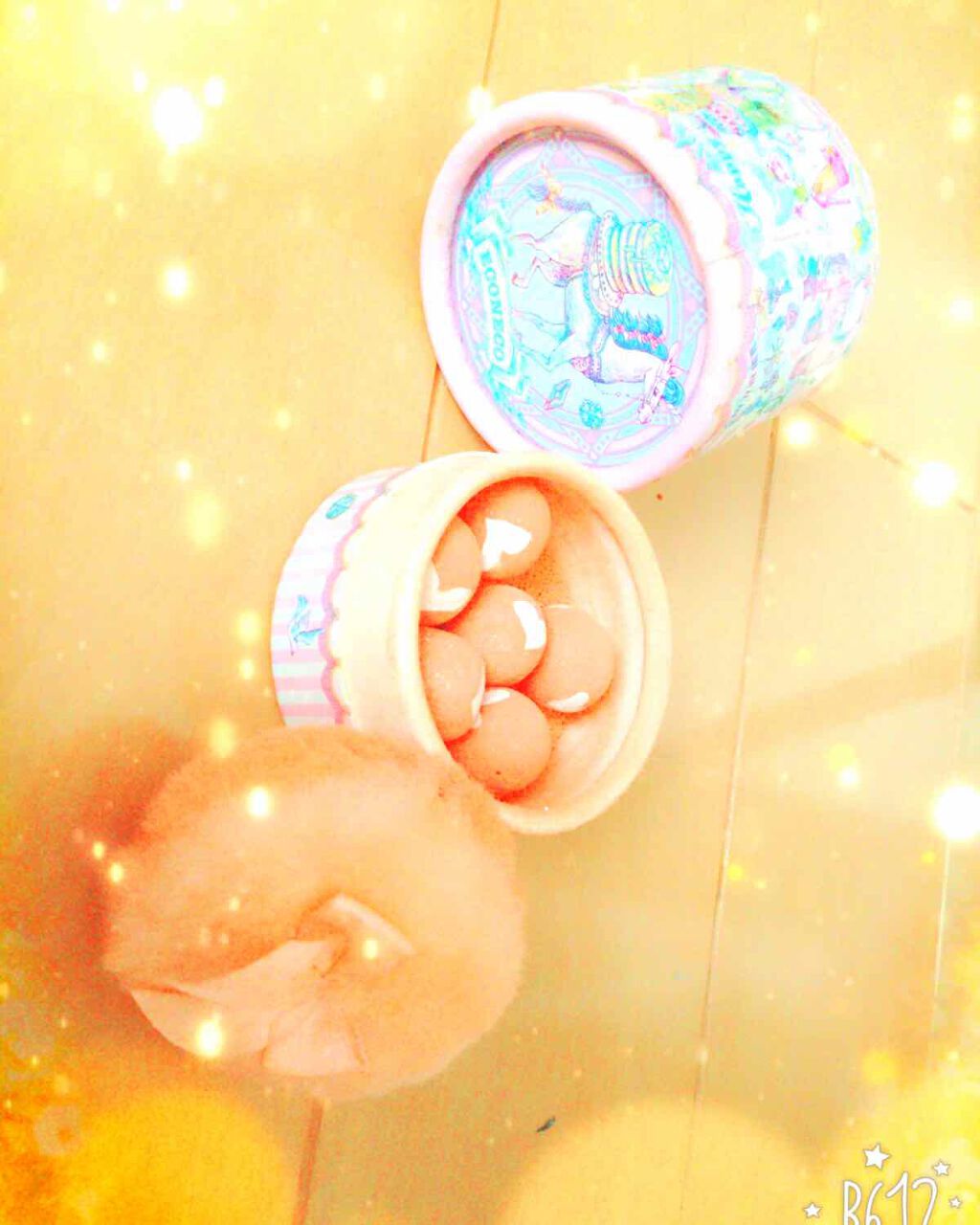 ハートボールチーク/ECONECO/パウダーチークを使ったクチコミ(2枚目)