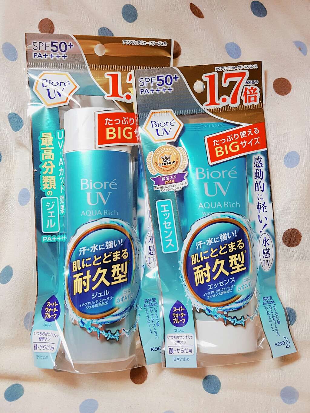 ビオレUV アクアリッチウォータリージェル /ビオレ/日焼け止め・UVケアを使ったクチコミ（1枚目）