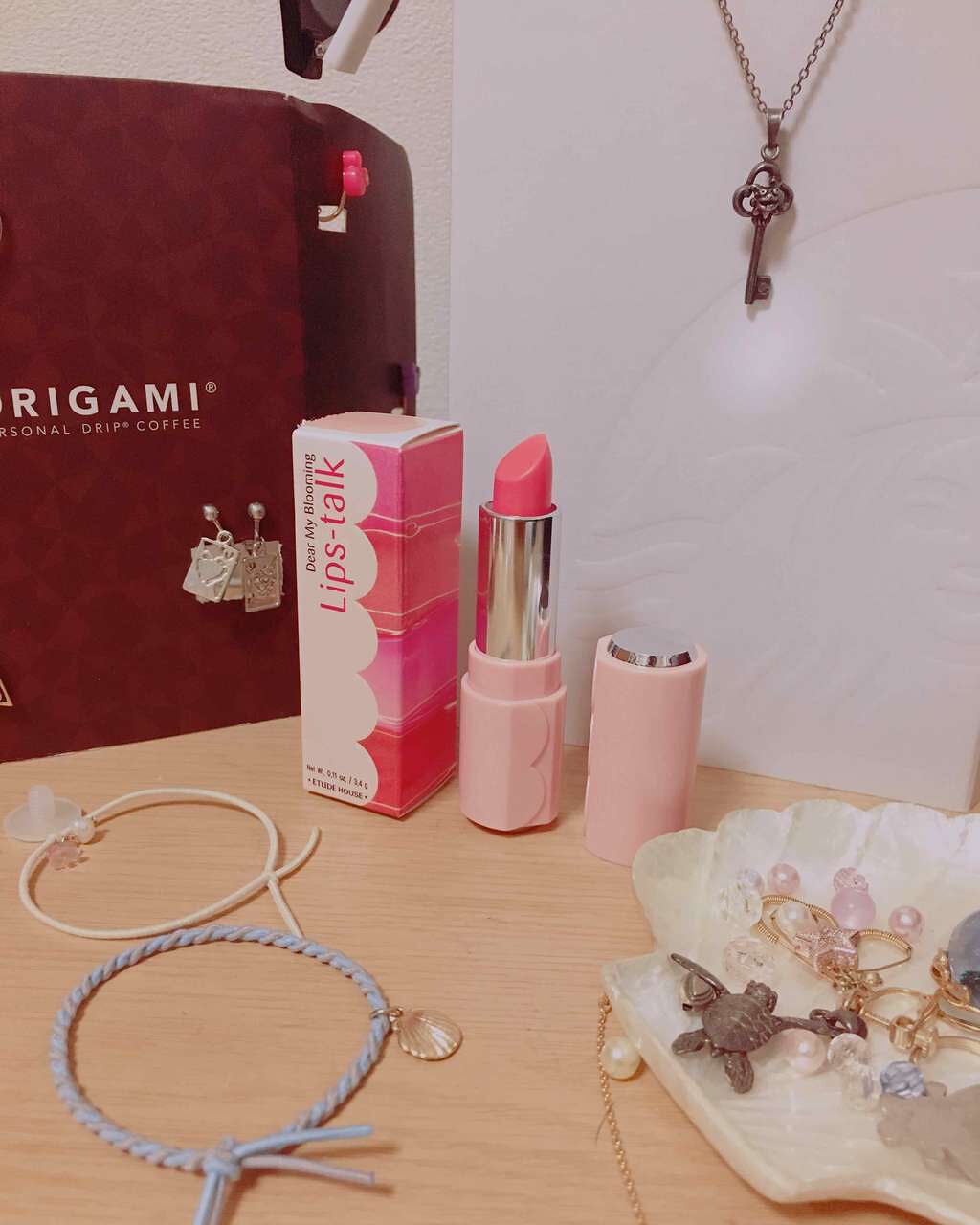 ディア マイブルーミング リップトーク シフォン/ETUDE/口紅を使ったクチコミ(2枚目)