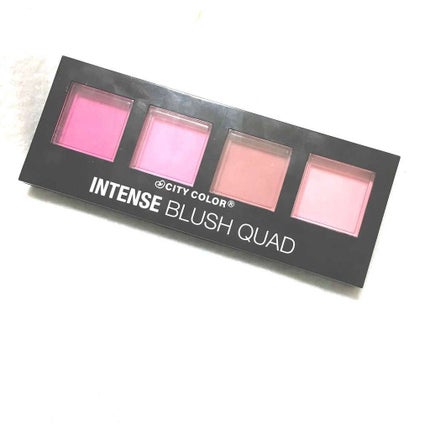 INTENSE BLUSH QUAD /City Cosmetics/パウダーチークを使ったクチコミ(1枚目)