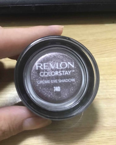 カラーステイ クリーム アイシャドウ 740 ブラック カラント/REVLON/ジェル・クリームアイシャドウを使ったクチコミ（1枚目）