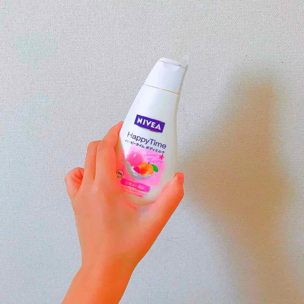 ハッピータイムボディミルク スウィートハッピー/ニベア/ボディミルクを使ったクチコミ(1枚目)