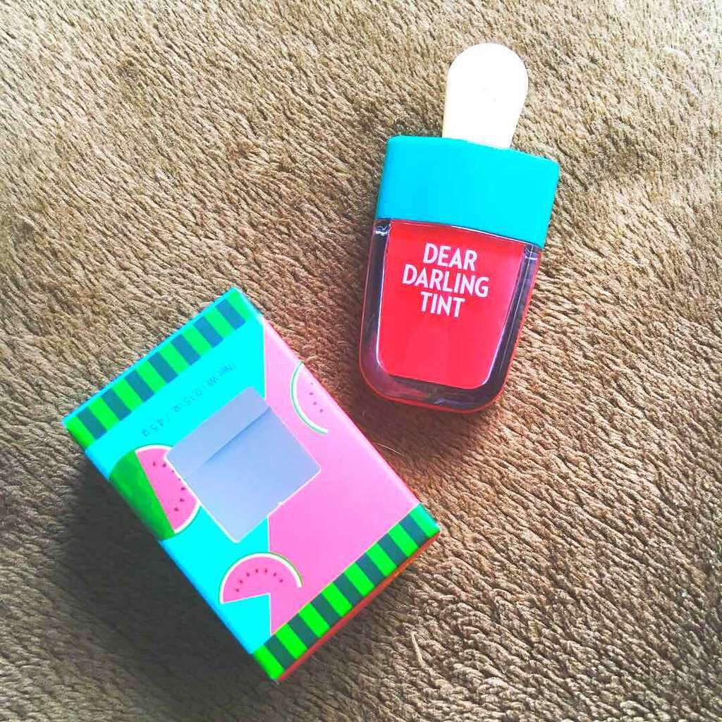 ディアダーリン ウォータージェルティント (アイスティント)/ETUDE/口紅を使ったクチコミ(1枚目)