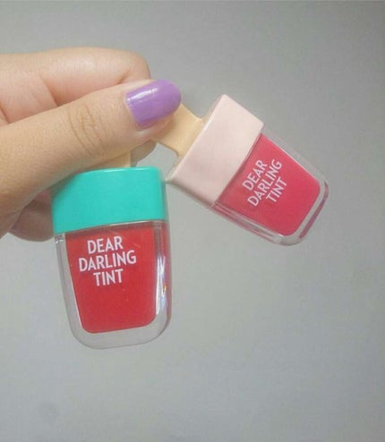 ディアダーリン ウォータージェルティント (アイスティント)/ETUDE/口紅を使ったクチコミ(1枚目)