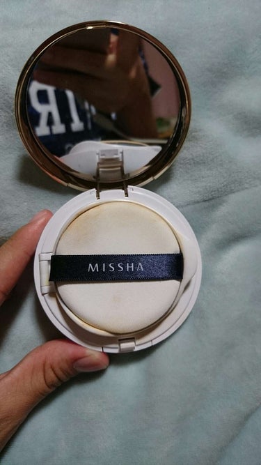 M クッション ファンデーション(モイスチャー)/MISSHA/クッションファンデーションを使ったクチコミ（2枚目）