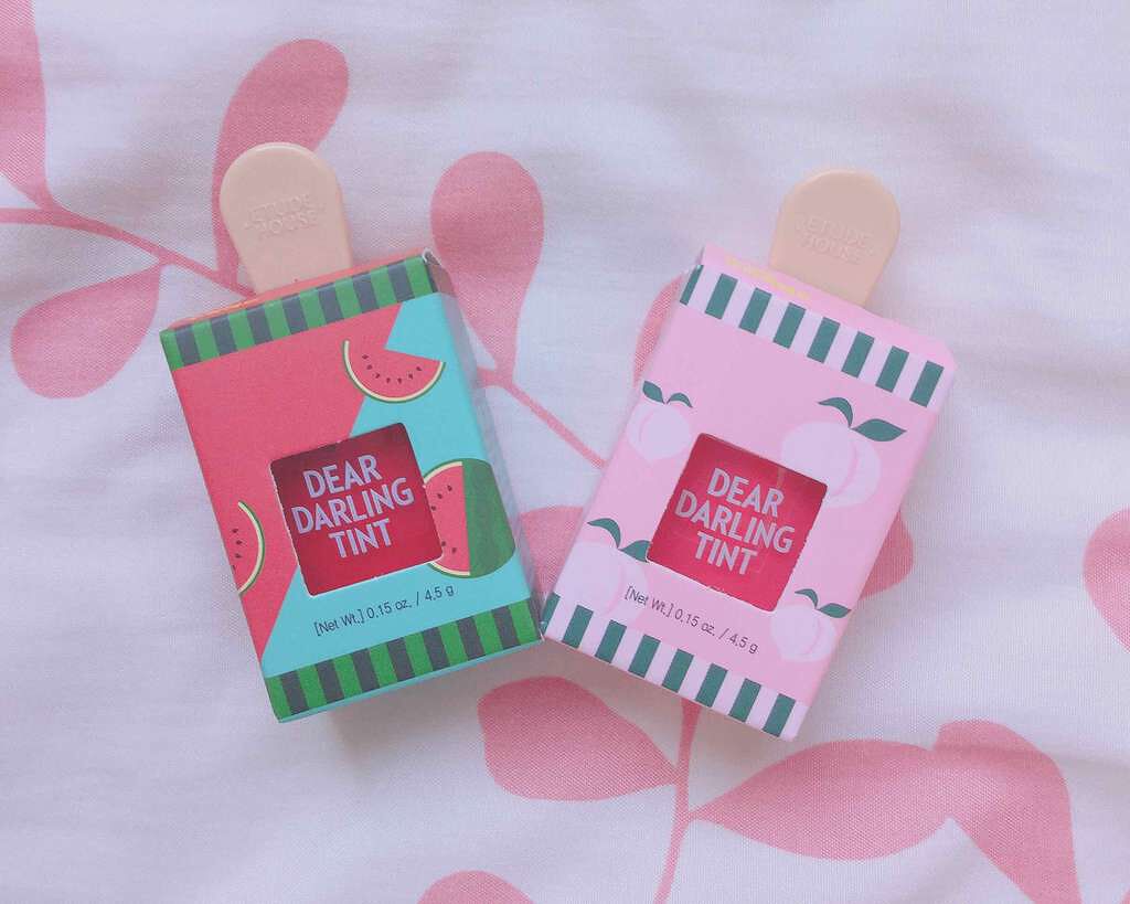 ディアダーリン ウォータージェルティント （アイスティント）/ETUDE/口紅を使ったクチコミ（1枚目）