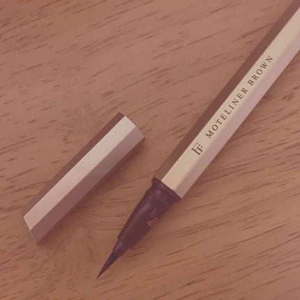 モテライナー リキッド ブラウン/UZU BY FLOWFUSHI/リキッドアイライナーを使ったクチコミ(2枚目)