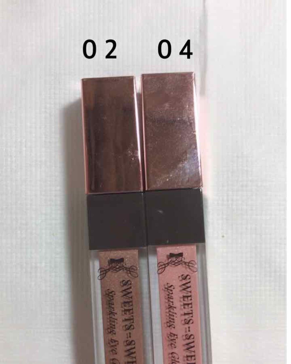 スパークリングアイグロス/スウィーツ スウィーツ/リキッドアイシャドウを使ったクチコミ(1枚目)