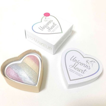 ハートハイライター ユニコーンハート/MAKEUP REVOLUTION/パウダーハイライトを使ったクチコミ(1枚目)