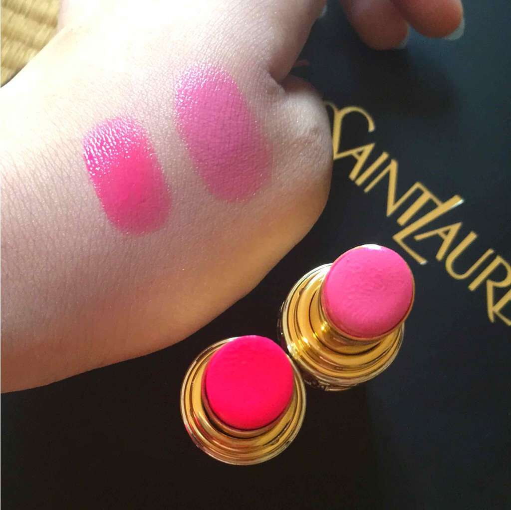 ルージュ ヴォリュプテ シャイン/YVES SAINT LAURENT BEAUTE/口紅を使ったクチコミ(2枚目)