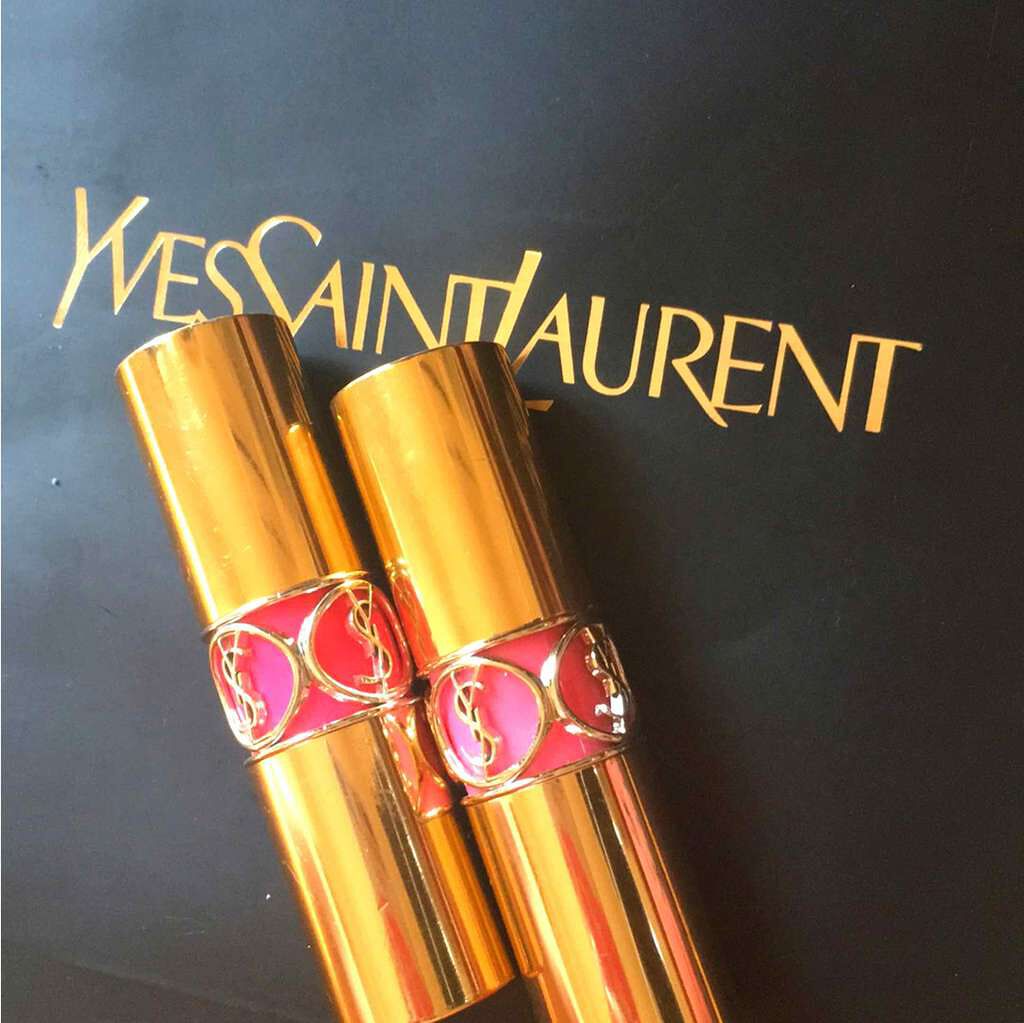 ルージュ ヴォリュプテ シャイン/YVES SAINT LAURENT BEAUTE/口紅を使ったクチコミ(1枚目)