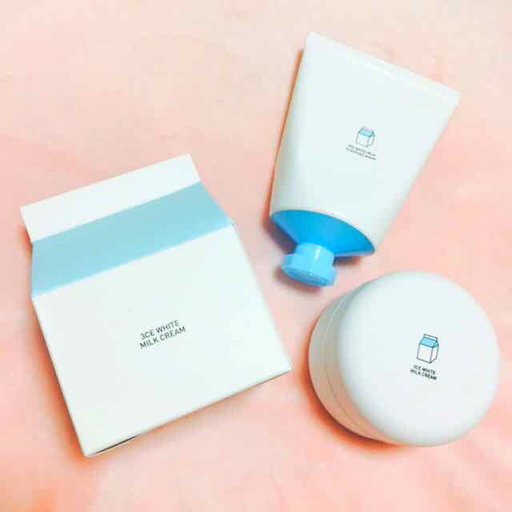 WHITE MILK CREAM/3CE/フェイスクリームを使ったクチコミ(1枚目)