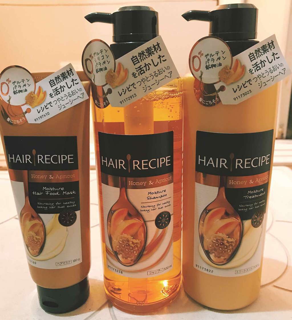 ハニーアプリコット エンリッチ モイスチャー レシピ /HAIR RECIPE/市販シャンプーを使ったクチコミ(1枚目)