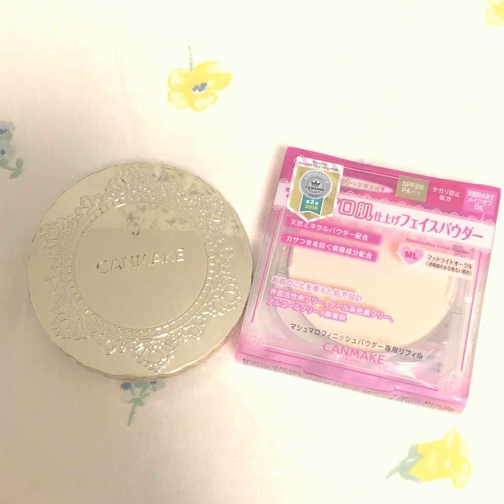 【旧品】マシュマロフィニッシュパウダー/キャンメイク/プレストパウダーを使ったクチコミ(1枚目)