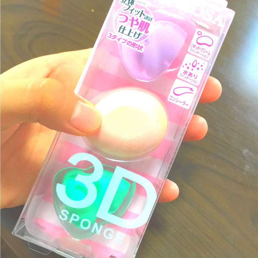 3Dスポンジ ミニタイプ/ロージーローザ/パフ・スポンジを使ったクチコミ(2枚目)