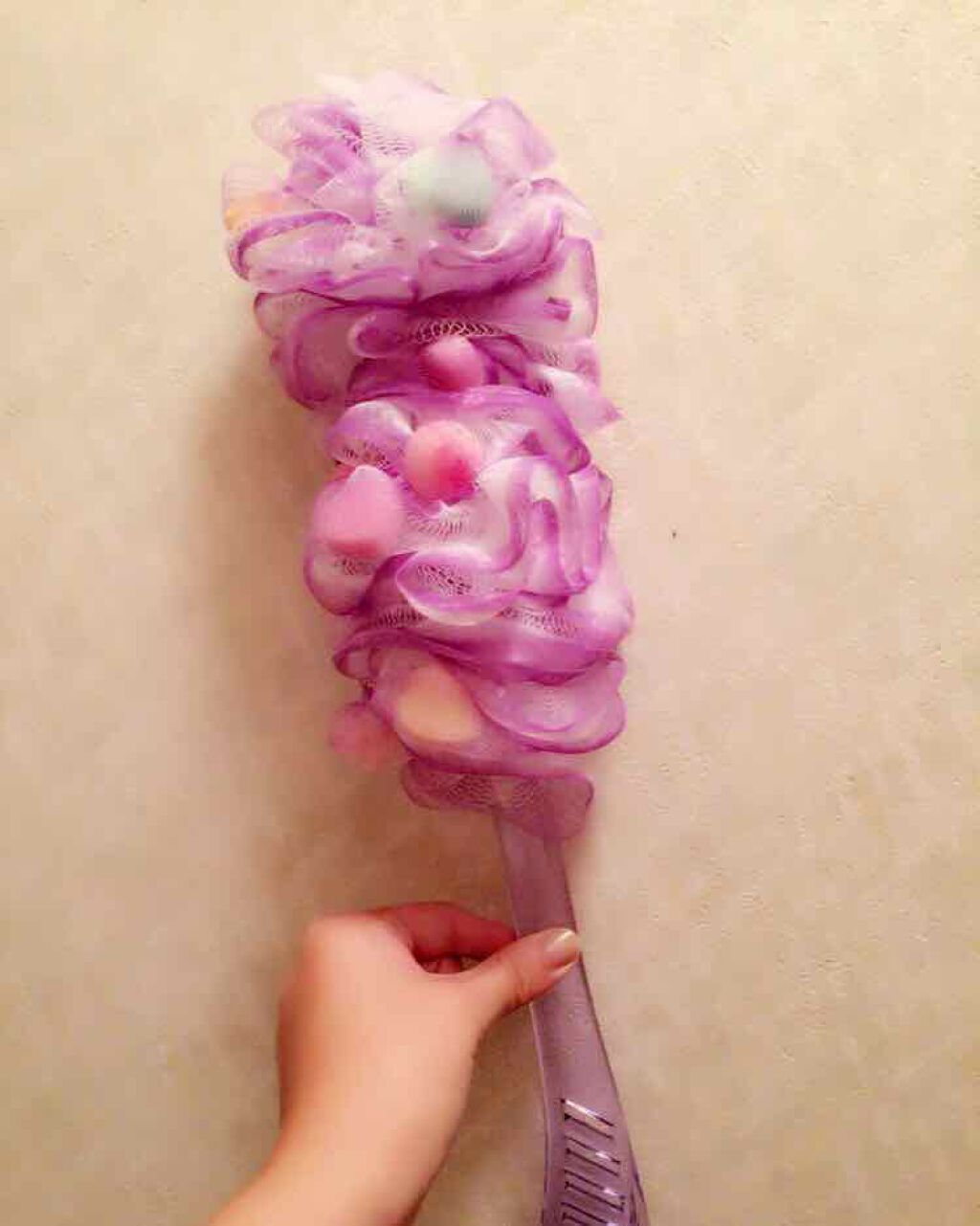 泡だて スポンジ (ハート入り) DAISO