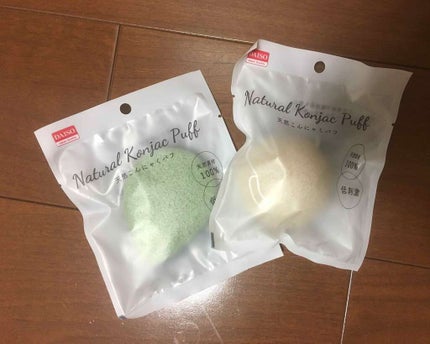 天然こんにゃくパフ/DAISO/その他スキンケアグッズを使ったクチコミ(1枚目)