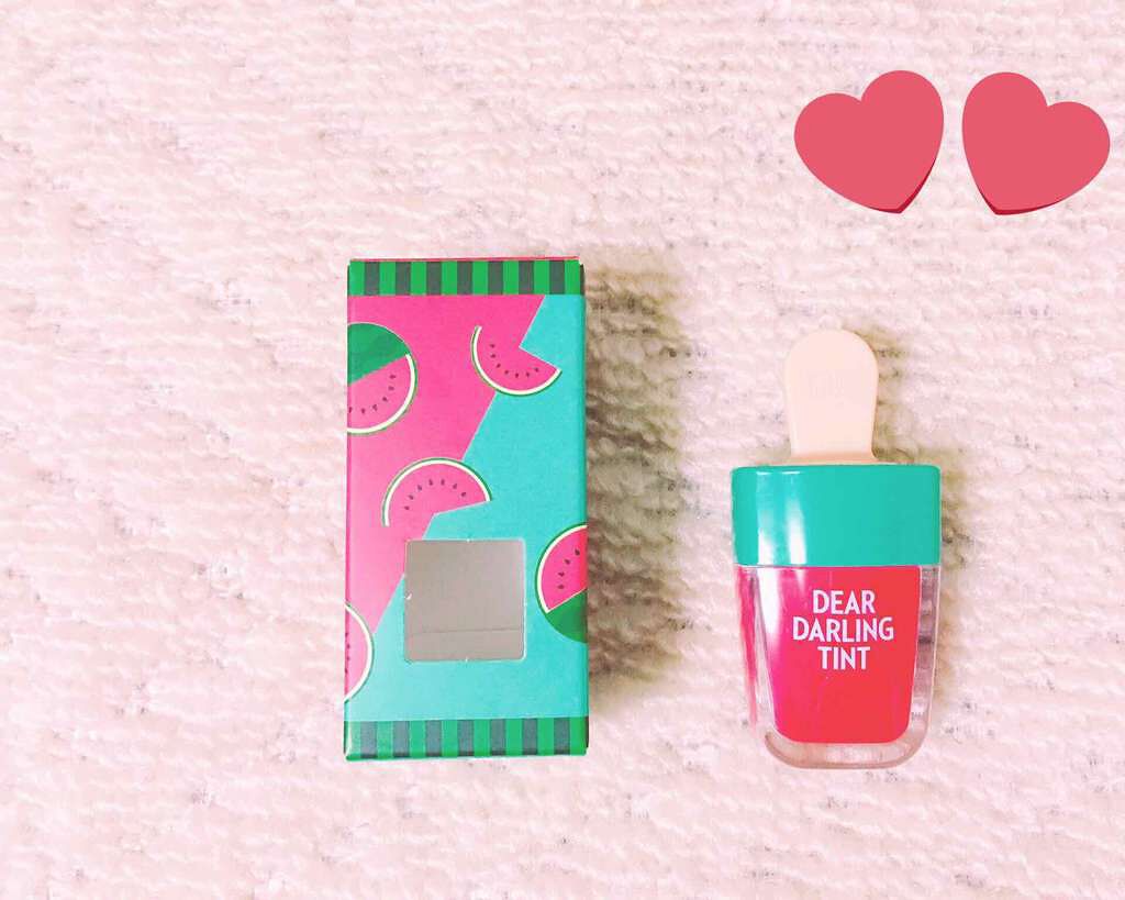 ディアダーリン ウォータージェルティント (アイスティント)/ETUDE/口紅を使ったクチコミ(1枚目)