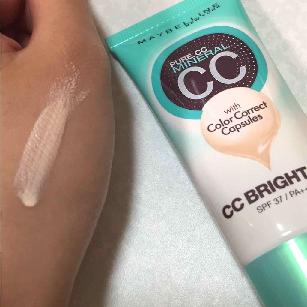 ピュアミネラル CC ブライトアップ 01 ブライト オークル/MAYBELLINE NEW YORK/CCクリームを使ったクチコミ（2枚目）