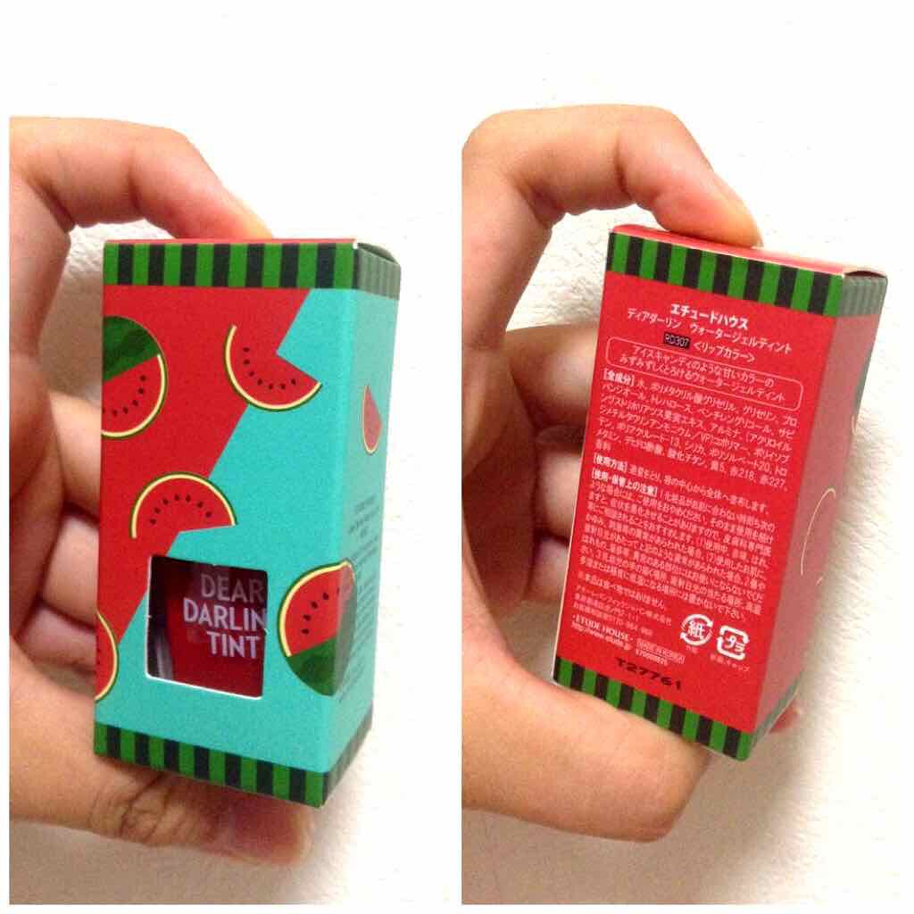 ディアダーリン ウォータージェルティント （アイスティント）/ETUDE/口紅を使ったクチコミ（1枚目）