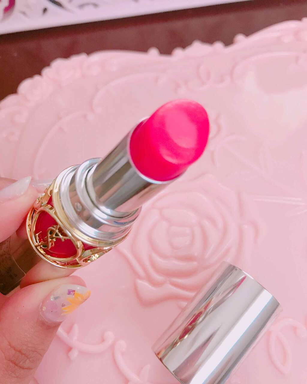 ヴォリュプテ ティントインバーム/YVES SAINT LAURENT BEAUTE/口紅を使ったクチコミ(2枚目)