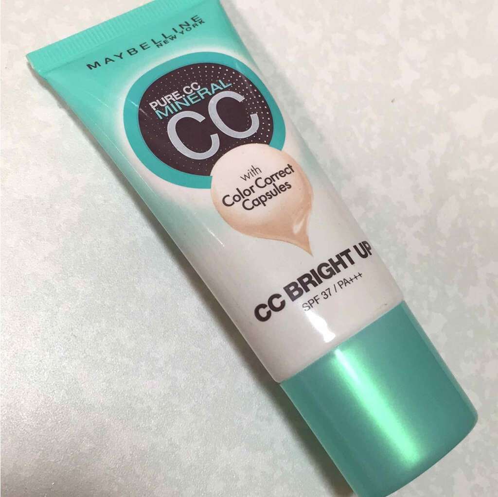 ピュアミネラル CC ブライトアップ 01 ブライト オークル/MAYBELLINE NEW YORK/CCクリームを使ったクチコミ（1枚目）