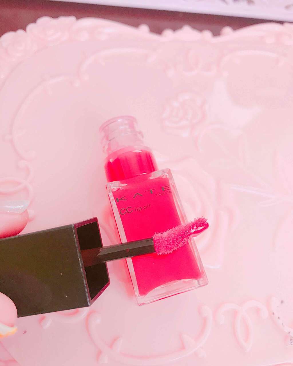 CCリップオイル/KATE/リップグロスを使ったクチコミ(2枚目)