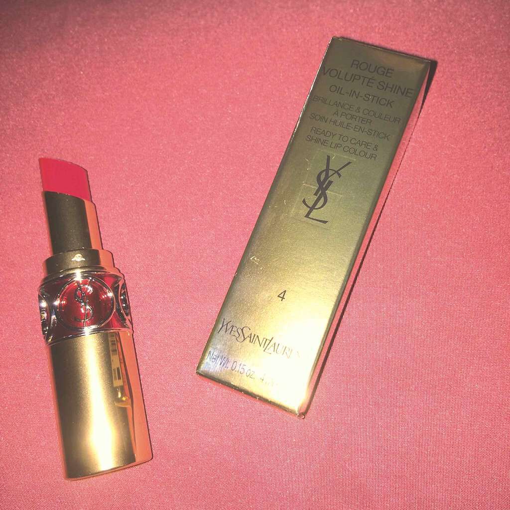 ルージュ ヴォリュプテ シャイン/YVES SAINT LAURENT BEAUTE/口紅を使ったクチコミ(1枚目)