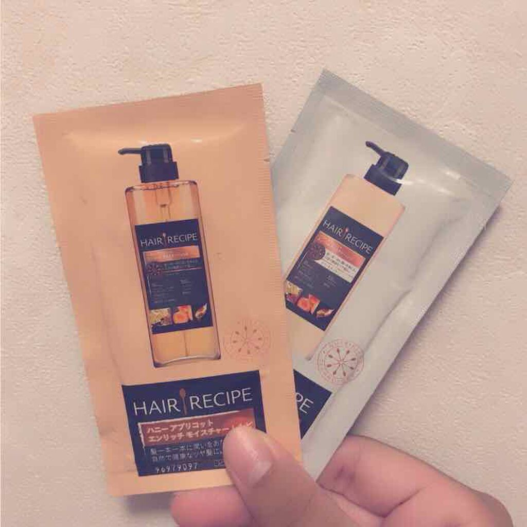ハニーアプリコット エンリッチ モイスチャー レシピ /HAIR RECIPE/市販シャンプーを使ったクチコミ(1枚目)