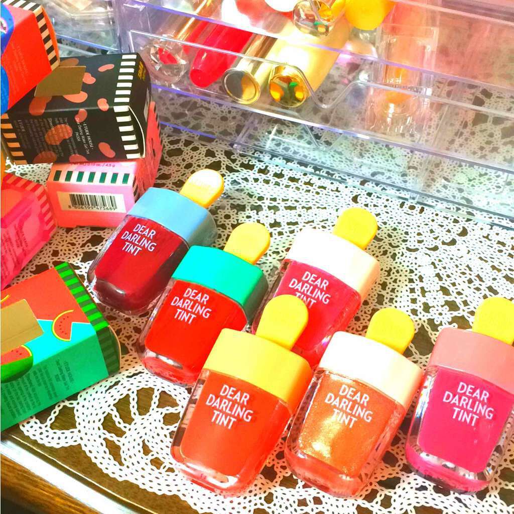ディアダーリン ウォータージェルティント (アイスティント)/ETUDE/口紅を使ったクチコミ(1枚目)