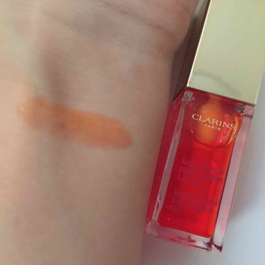 コンフォート リップオイル  05 tangerine /CLARINS/リップグロスを使ったクチコミ（2枚目）