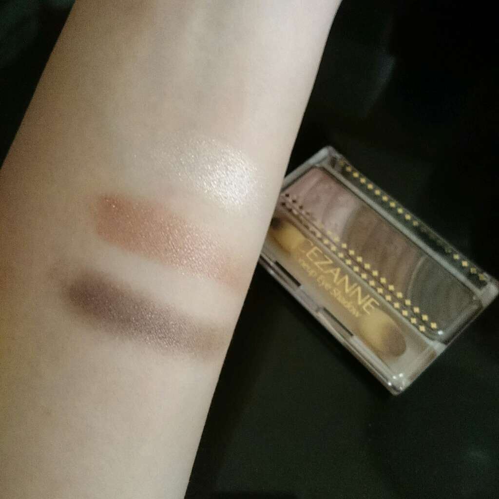 トーンアップアイシャドウ/CEZANNE/アイシャドウパレットを使ったクチコミ(2枚目)