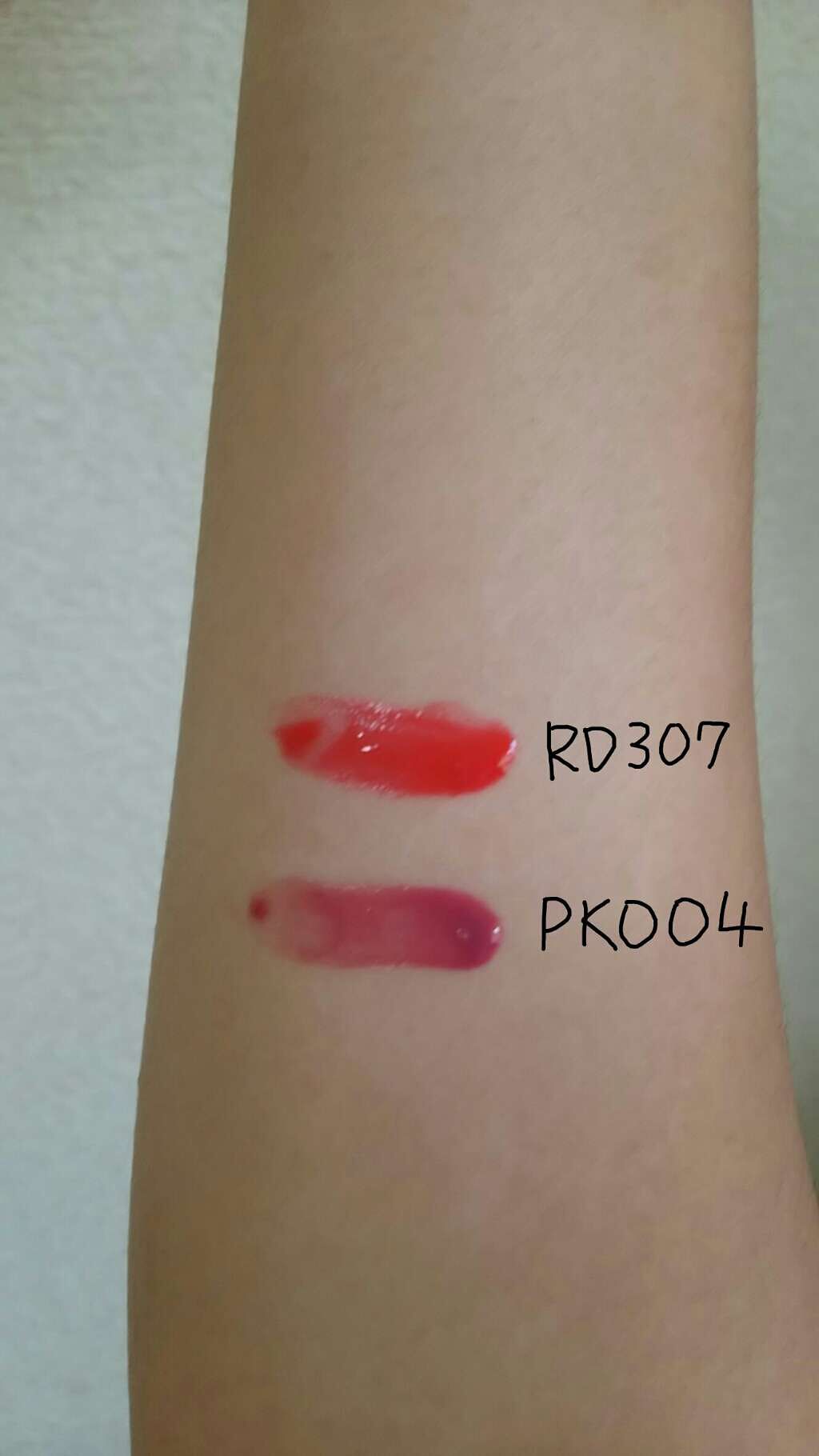 ディアダーリン ウォータージェルティント (アイスティント)/ETUDE/口紅を使ったクチコミ(2枚目)