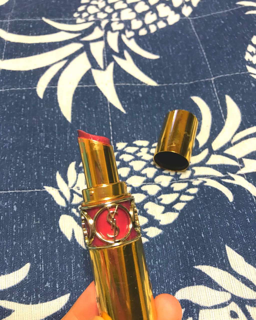 ルージュ ヴォリュプテ シャイン/YVES SAINT LAURENT BEAUTE/口紅を使ったクチコミ(1枚目)