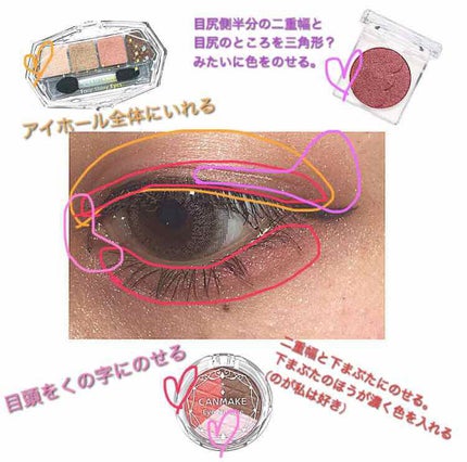 アイニュアンス/キャンメイク/アイシャドウパレットを使ったクチコミ(2枚目)