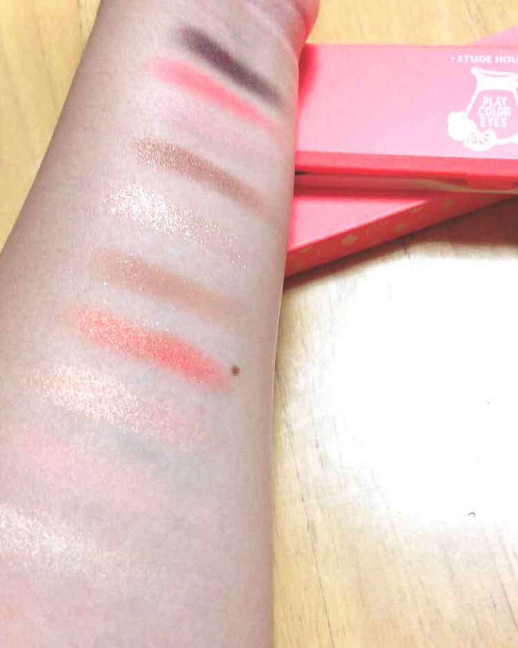 プレイカラー アイシャドウ/ETUDE/アイシャドウパレットを使ったクチコミ(3枚目)