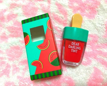 ETUDE HOUSE 
ディアダーリン ウォータージェルティント
RD307 🍉🍉🍉


今更ながらずっと欲しかったリップ💄！！
完全にパケ買いですが、、(笑)

⭕
✔️見た目がかわいい！
✔️ティ