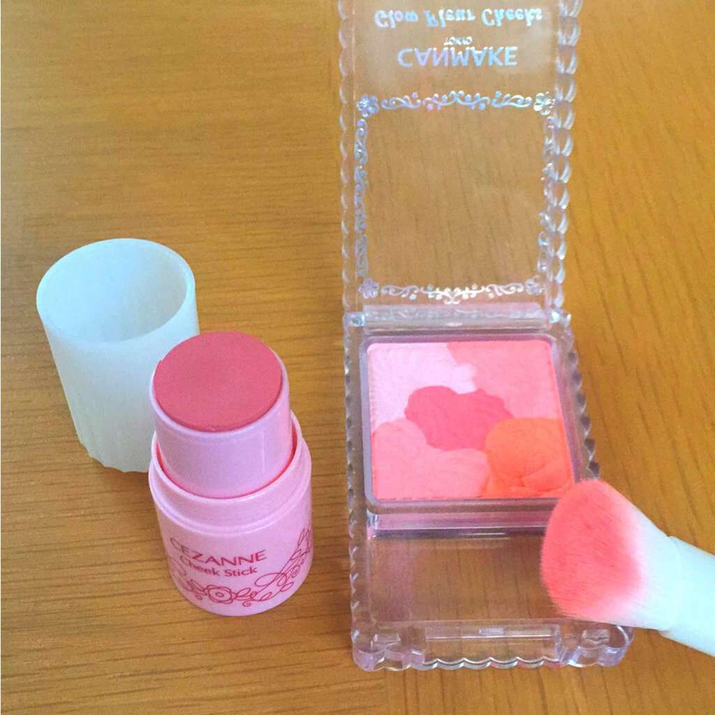 チークスティック/CEZANNE/ジェル・クリームチークを使ったクチコミ（2枚目）