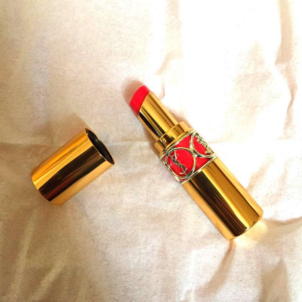 ルージュ ヴォリュプテ シャイン/YVES SAINT LAURENT BEAUTE/口紅を使ったクチコミ(1枚目)